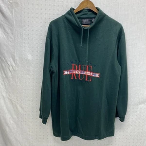 Felpa vintage RUE Twenty One americana classica ricamata collo cappuccio Y2K anni 90 L - Foto 1 di 13