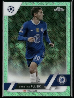 2022-23 Topps Chrome UEFA CHRISTIAN PULISIC /399 Green Shimmer Refractor N1243 - Image 1 of 3