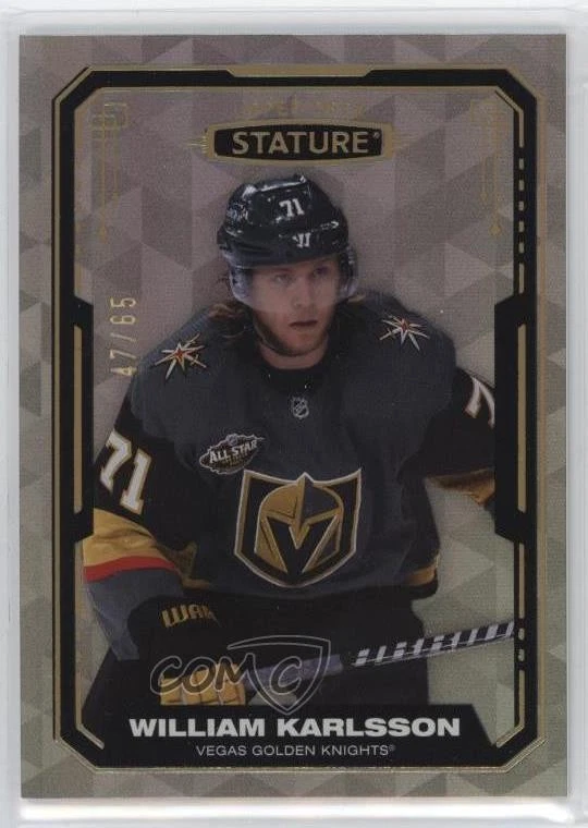 2021-22 Upper Deck Stature Design Variant /65 William Karlsson #46 - Image 1 of 2