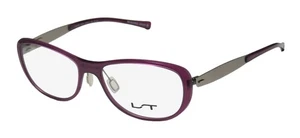 NEW LIGHTEC 7034L EYEWEAR 52-15-135 METAL & PLASTIC PURPLE CAT EYE FULL-RIM - Picture 1 of 8