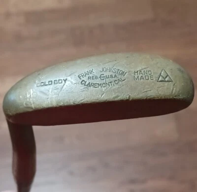 Vintage Frank Johnston Gold Boy RH Putter. Hand Made USA. Pre Owned  - Image 1 of 4