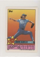 1989 Topps Super Star Sticker Back Cards Mark Gubicza Benito Santiago Greg Brock