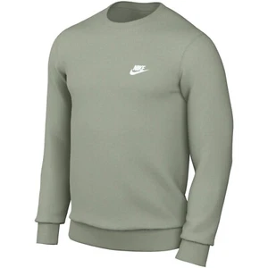 Nike Sweater Mens Size XL Green Club Fleece Crew Neck Sweatshirt BV2662 Pullover - Picture 1 of 10