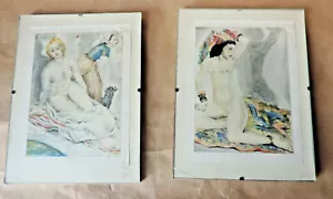 Lithography Couleur sub-Type Glass Ilustration Décamiva Mariette Lydis E. Loman - Picture 1 of 6