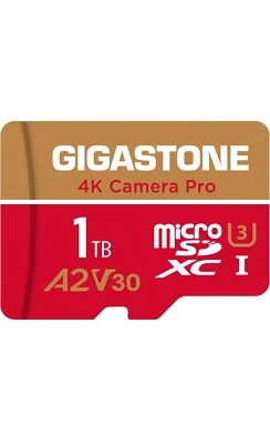 Tarjeta Micro SD Gigastone 1 TB, Cámara 4K Pro, R/W hasta 150/130 MB/s, Grabación de Video 4K Foto 1 de 4