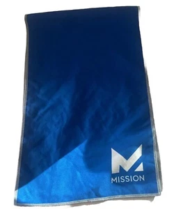 Mission evaporating, cool technology cooling towel blue 10” X 33” - Picture 1 of 2