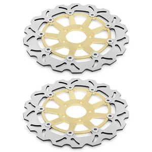 Front Brake Disc Rotor For Kawasaki ZZR 250 90-95 ZXR 400 89-90 Zephyr 550 90-01 - Picture 1 of 7