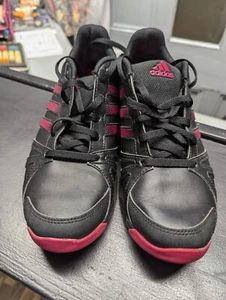 Adidas Sumbrah Trainers Running Shoes GymG60853 UK 6 Black & Pink Leather (T218) - Picture 1 of 11