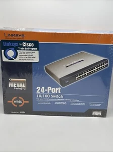 Commutateur Ethernet CISCO Linksys SR224 24 ports 10/100 - scellé avec usure d'étagère - Photo 1/8