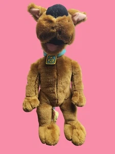 Scooby-Doo Peluche 12" Vintage Marrón Relleno Dibujos Animados Perro con Cuello Azul y Etiqueta SD - Imagen 1 de 10