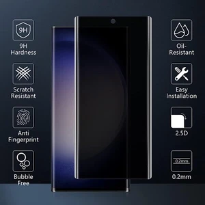 Privacy Tempered Glass Screen Protector Film For Samsung S23 S23 Ultra S22 S21 - Picture 1 of 6