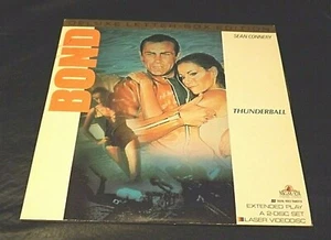THUNDERBALL VIDEO LASERDISC EXTENDED PLAY DELUXE LETTER-BX 1989 "PG" 2 DISC 133M - Imagen 1 de 5
