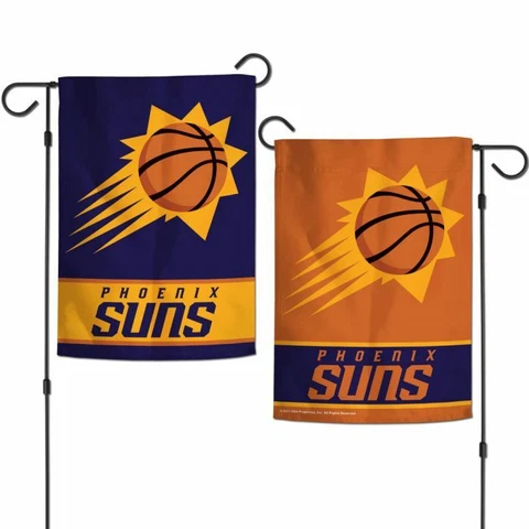 PHOENIX SUNS DOUBLE SIDED GARDEN FLAG 12"X18" NBA YARD BANNER OUTDOOR RATED Cover