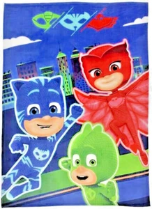 PJ Masks Bettwäsche superweiche Mikrodecke Übergröße Überwurf 62" x 90", Twin/Voll - Bild 1 von 5