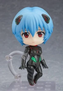 REBUILD OF EVANGELION NENDOROID REI AYANAMI IN PLUGSUIT ACTION FIGURE 10CM NUOVO - Foto 1 di 7