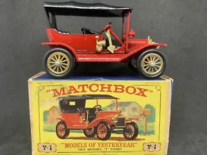 Matchbox Models of Yesteryear Y-1 1911 Model 'T' Ford New Model in original box - Picture 1 of 6