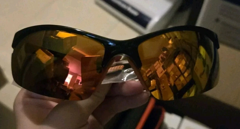 Gafas de sol polarizadas unisex naranjas hombres mujeres protección UV para exteriores  Foto 1 de 1