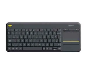 Logitech K400 Plus Tastatur kabellos Touchpad USB PC TV Unifying Receiver QWERTY - Bild 1 von 10