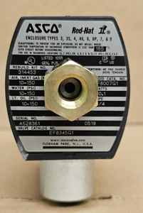 ASCO Red Hat Solenoid Valve 1/4''EF8345G1 - Picture 1 of 6