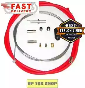 Venhill Teflon lined Universal Red Clutch Cable Motorcycle Kit, 1.35m U01-1-100 - Picture 1 of 14