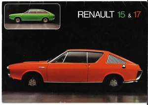 Renault 15 & 17 1972-1973 UK Market Sales Brochure TL & TS - Picture 1 of 4
