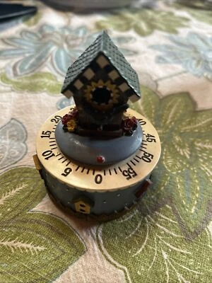 Birdhouse Timer  Cooking Baking  3.5” Tall Resin Works - Image 1 of 4
