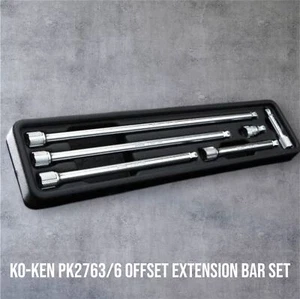 Ko-ken PK2763/6 Offset Extension Bar Set 1/4" Drive 6 Pieces Flexible Shaft Tool - Picture 1 of 5