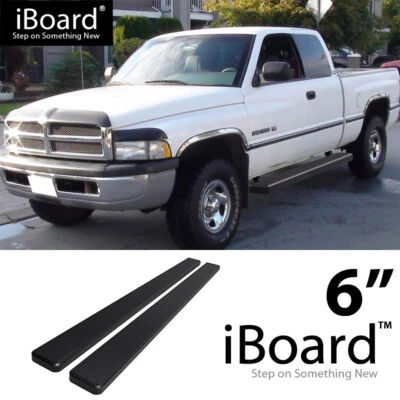 iBoard Stainless Steel 6" Side Steps Fit 94-01 Dodge Ram 1500/2500/3500 Club Cab Foto 1 de 4