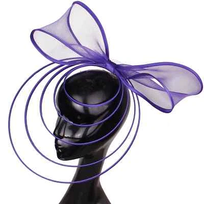 Sombrero Big Fascinators para mujer bodas increíbles sombreros con lazo para fiesta Foto 1 de 4