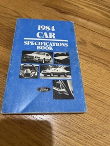 Ford 1984 libro de especificaciones manual de servicio Mustang Mark VII Crown Victoria LTD - Imagen 1 de 13