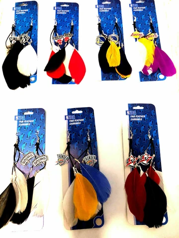 NBA Fan Feather Earrings Cover