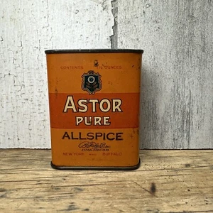Vintage Astor Pure Allspice Spice Tin - Picture 1 of 8