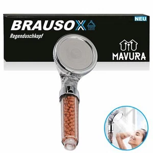 BRAUSOX Handbrause Duschbrause Wasserspar Duschkopf Ionic Mineral Filter Brause - Bild 1 von 6