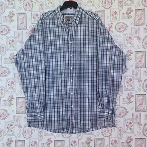 Camisa Ariat Para Hombre XL-Alto Azul Verde A Cuadros Manga Larga Con Botones Sin Arrugas  - Imagen 1 de 10