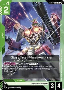 Gundam Heavyarms - GD01-034 NM - Gundam TCG Card Game - Picture 1 of 1