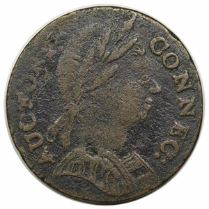 1785 Connecticut Copper, Bust Right, scarce Miller 3.5-B, R5 - Picture 1 of 3