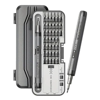 46-teiliges Akku-Elektroschrauber-Set, kabellos- Stark - Bild 1 von 4