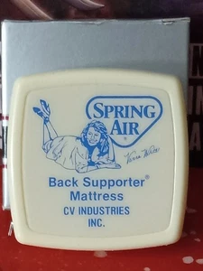 Vtg 1980s Barlow Vanna White Spring Air Back Supporter Mattress Tape Measure NIB - Picture 1 of 3