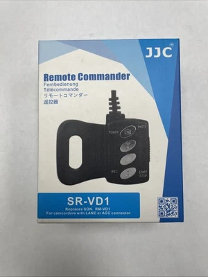 JJC Remote Commander SR-VD1 for LANC ACC Socket Handycam Camcorder - Image 1 of 4