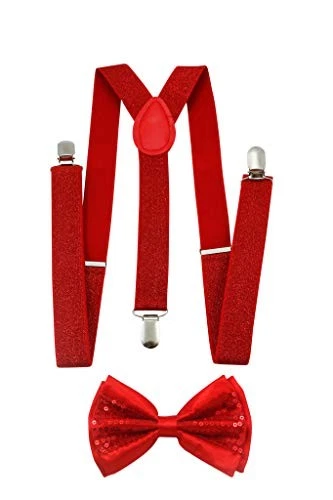 Juegos de pajarita y tirantes patrióticos americanos de EE. UU. de 2BU rojo Foto 1 de 1
