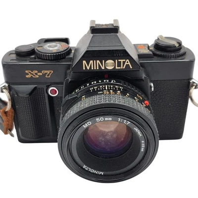 Cámara fotográfica Minolta X 7 SLR 35 mm con lente Minolta MD 50 mm 1,7 SIN PROBAR Foto 1 de 4