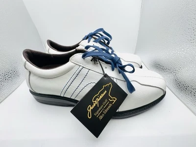 New! ALLEN EDMONDS JACK NICKLAUS Leather Waterproof Spikeless Golf Men SZ 9.5 3E - Image 1 of 4