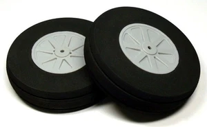 RC Model Airplane 114mm 4.50 in. R/C Hobby Wheels Tires (2pcs) WH846 - Picture 1 of 1