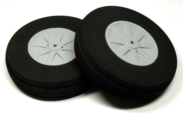 RC Model Airplane 114mm 4.50 in. R/C Hobby Wheels Tires (2pcs) WH846 - Image 1 of 1
