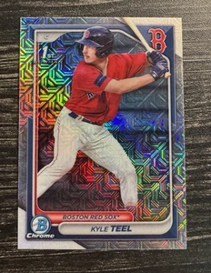 Kyle Teel 2024 1st Bowman Chrome Prospects Mega Box Mojo Refractor #BCP-48 - Picture 1 of 2