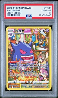 PSA 10!!! GEM MINT Gengar TG06/TG30 Swsh11: Lost Origin Trainer Gallery Holo - Image 1 of 2