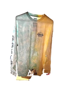 Vans Long Sleeved Tie Dyed Shirt Xl - Picture 1 of 3