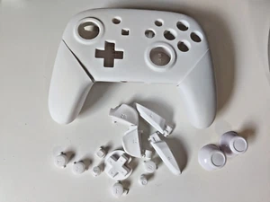 Solid white Shell with Buttons Replacement for Nintendo Switch Pro Controller - Picture 1 of 4