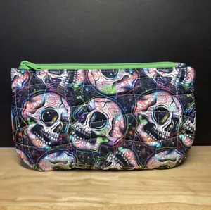 Skulls & Tattoos Handmade Quilted Clutch Purse w/ Hand Strap NEW! - Picture 1 of 20