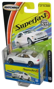 Matchbox Superfast Mercedes-Benz S 500 (2004) White Toy Car #60 - Picture 1 of 1